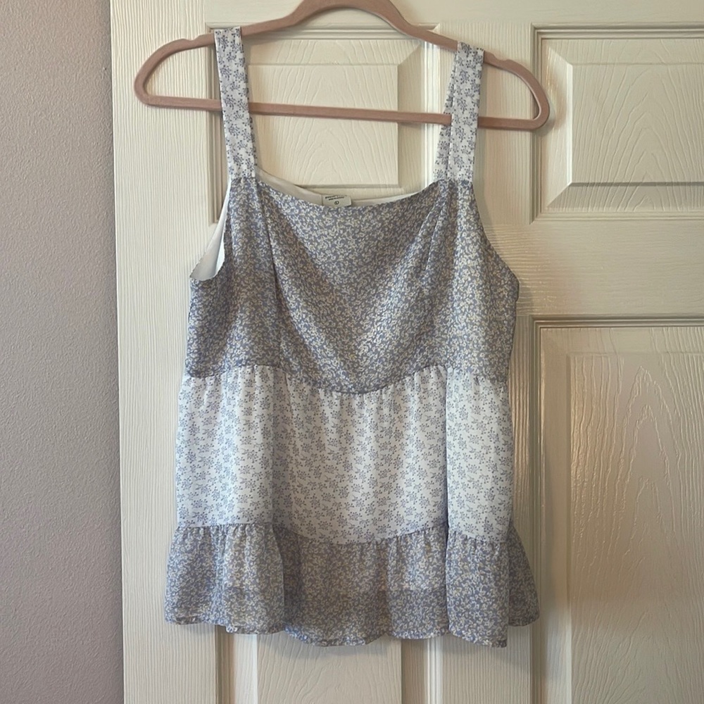 Paper Crane Floral Tiered Shirt